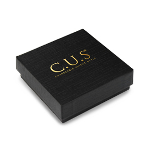 Box f&uuml;r Schmuck C.U.S&reg; 7x7cm Black-gold