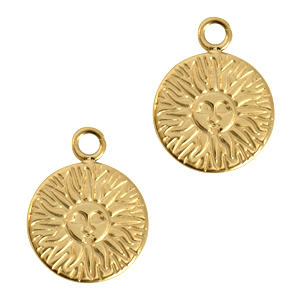 Anh&auml;nger aus Stainless Steel - Rostfreiem Stahl Sun Gold