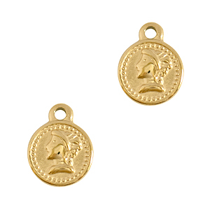 Anh&auml;nger aus Stainless Steel - Rostfreiem Stahl Coin Gold