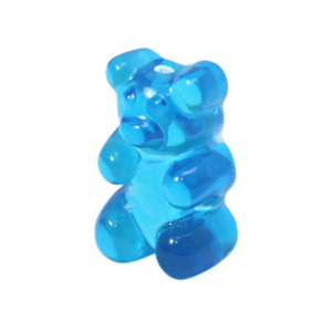 Anh&auml;nger aus resin Gummib&auml;rchen Blue