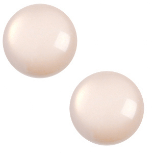12 mm classic Polaris Elements Cabochon shiny Light cream peach