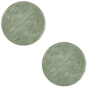 12 mm flach Polaris Elements Cabochon Lively Sea green