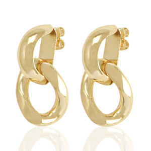 TQ Metall Brass Ohrstecker Gold