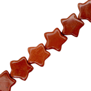 Perlen Naturstein Star Earth red