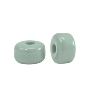 Polaris Perlen Glaze Rondellen 6x4mm shiny Sea green