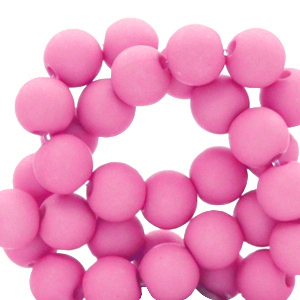 4 mm Perlen aus Acryl Hot pink