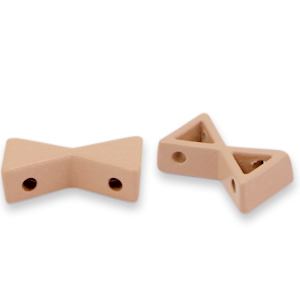 Tile bead Sanduhr Dusty rose