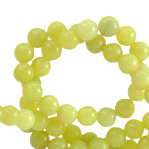 Perlen Naturstein Seraphinit 6mm Greenish yellow