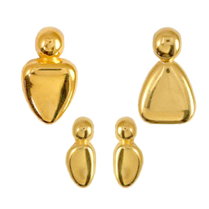 Anh&auml;nger Metall DQ Familie Gold (Nickelfrei)