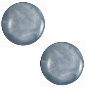 7 mm classic Polaris Elements Cabochon Mosso shiny Jeans blue