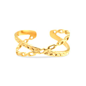 Stainless Steel - Rostfrei Stahl Ringe Gold