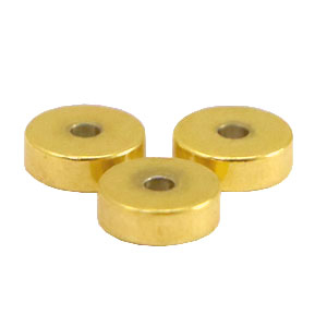 Perlen aus Stainless Steel - Rostfreiem Stahl Disc 6mm Gold