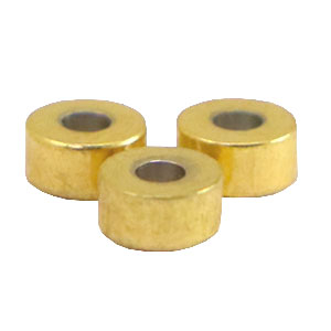 Perlen aus Stainless Steel - Rostfreiem Stahl Disc 4mm Gold
