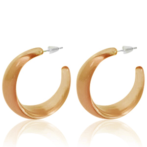 Musthave Ohrringe Creolen Tan brown