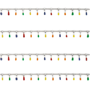 Zubeh&ouml;r aus Stainless Steel - Rostfreiem Stahl Gliederkette Spike Silber-multicolour