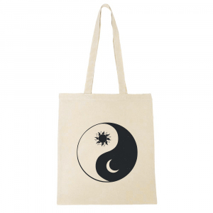 Leinentasche Yin&Yang Ecru beige