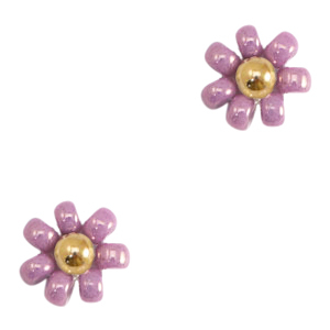 Miyuki-Blumenperle 8mm Purple-gold