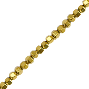 Perlen aus Hematite Hexagon 2mm Gold
