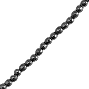 Perlen aus Hematite rund 2mm Black