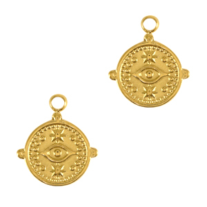 Anh&auml;nger aus Stainless Steel - Rostfreiem Stahl Eye of Providence Gold