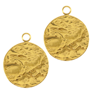 Anh&auml;nger aus Stainless Steel - Rostfreiem Stahl 14mm Gold