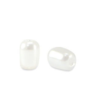 Perlenimitate Rice White