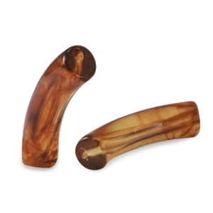 Perlen aus Acryl Tube Topaz brown