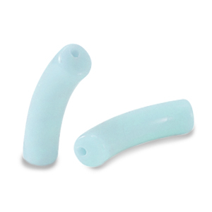Perlen aus Acryl Tube Light blue