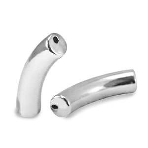 Perlen aus Acryl Tube Silver