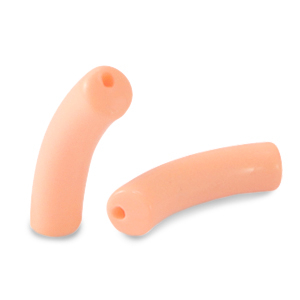 Perlen aus Acryl Tube Salmon pink