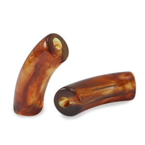 Perlen aus Acryl Tube Topaz brown