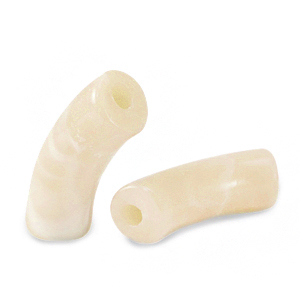 Perlen aus Acryl Tube Caramel beige marble