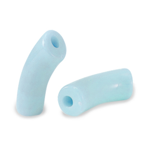 Perlen aus Acryl Tube Light blue