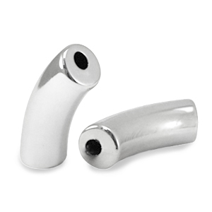 Perlen aus Acryl Tube Silver