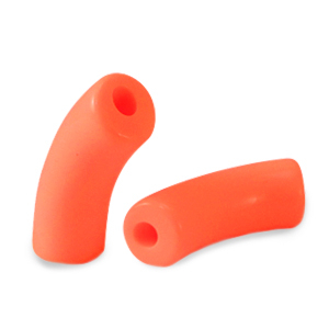 Perlen aus Acryl Tube Fluor orange