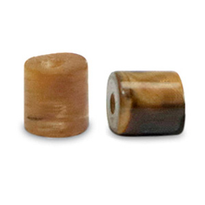 Disc natursteinperlen Tigerauge 4x4mm Golden brown