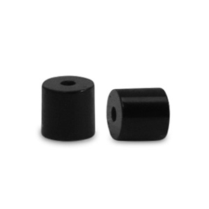 Disc Natursteinperlen 2x2mm Midnight black