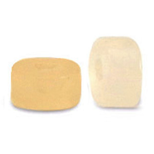 Disc Natursteinperlen Quarz 6x3mm Amber orange