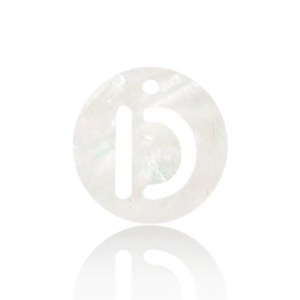 Anh&auml;nger Muschel S&uuml;&szlig;wasserperlmutt Buchstaben D White (Naturliche Farbe Muschel)