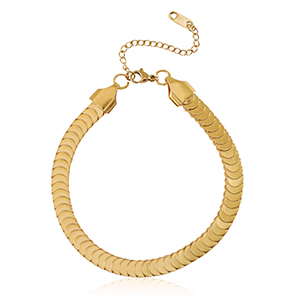 Stainless Steel - Rostfrei Stahl Armb&auml;nder Gold