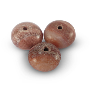 Rondell Natursteinperlen Kalkstein und Marmor 5x8mm Cherry red