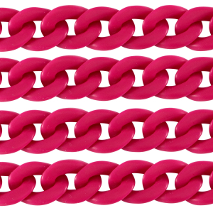 Acryl-Glieder 29mm matt Magenta pink