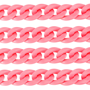 Acryl-Glieder 22mm shiny Hot pink