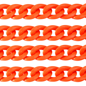 Acryl-Glieder 22mm shiny Neon orange