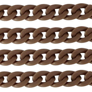 Acryl-Glieder 18mm matt Savannah brown