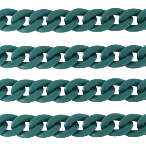 Acryl-Glieder 18mm matt Petrol blue