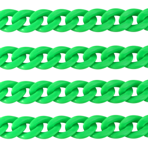 Acryl-Glieder 18mm shiny Neon green