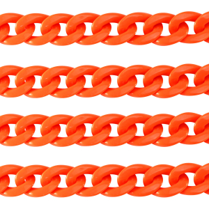 Acryl-Glieder 18mm shiny Neon orange
