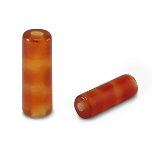 Perlen Naturstein Achat Tubes Red-orange