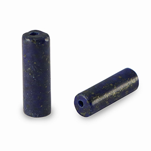 Perlen Naturstein Lapislazuli Tubes Dark blue